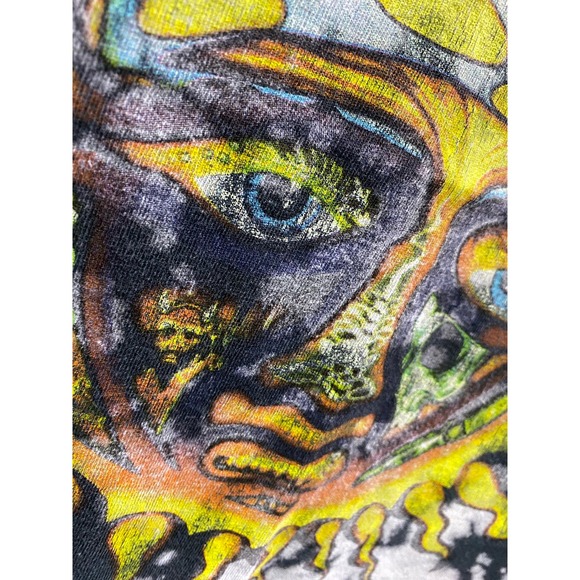 Sublime Black & White Tie Dye Graphic Sun Short Sleeve T Shirt Size Large - Picture 8 of 9